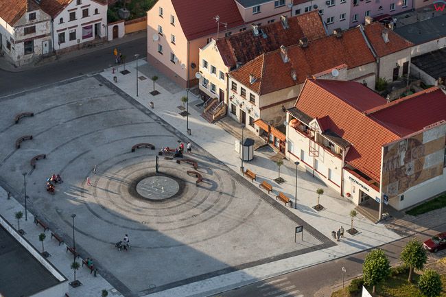 Frombork, Rynek Miejski. EU, PL, Warm-Maz. Lotnicze.